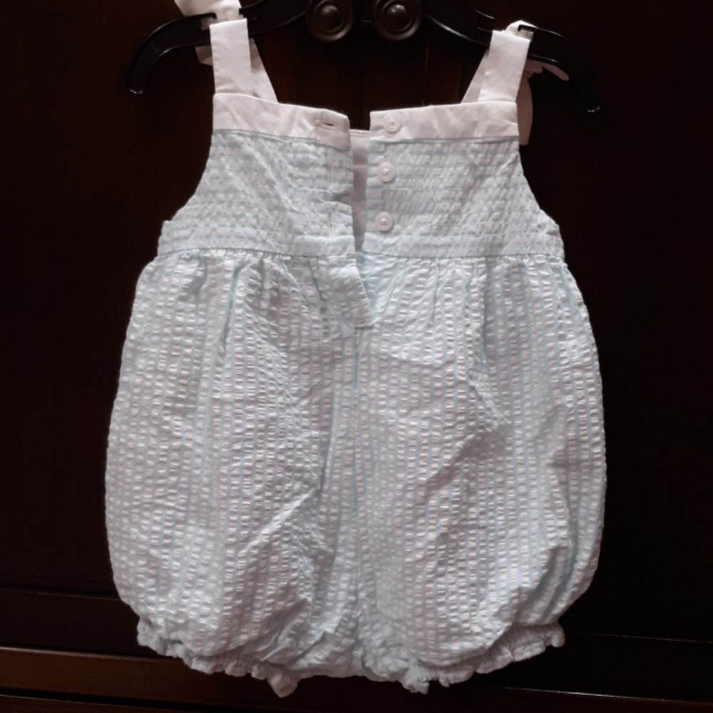 Sailor Suit Romper Baby Blue 3 - 6 months - Picture 2 of 4
